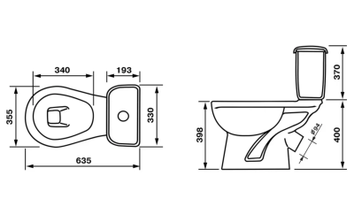 Унитаз-компакт ОСКОЛЬСКАЯ КЕРАМИКА Дора стандарт У