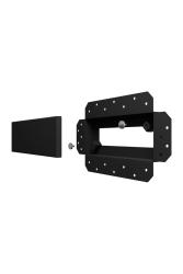 2510SGR, Решетка вентиляционная SGR 250x100 окраш.сталь Matt black ERA