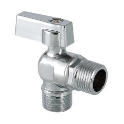 Кран шаровой VALTEC угловой для сантехнических приборов 1/2*1/2" НР VT.392.N.04