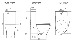 Унитаз-компакт PRATO Code CO-6092A