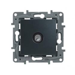 Механизм розетки телевизионной LEGRAND Etika TV оконечный антрацит 672665