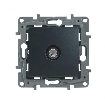 Механизм розетки телевизионной LEGRAND Etika TV оконечный антрацит 672665