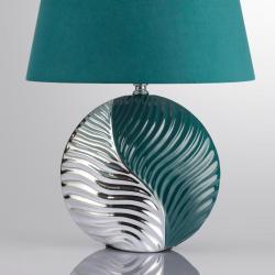 Настольная лампа ODEON Tapala 8140/1T Бирюзовый, серебро