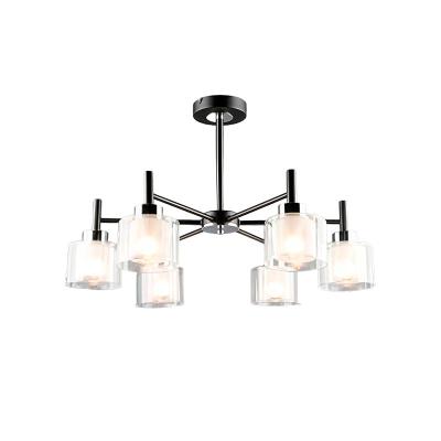 Люстра ЛАЙТ СФЕРА 6989/6 BK+CR Черный