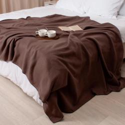 Плед CASA CONFORTE London basic Однотонный Коричневый 150*200 см