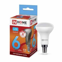 Лампа LED IN HOME R50 6W/E14/4000K грибок 4690612024264