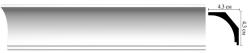Плинтус DECOMASTER 43*43*2000 мм D109