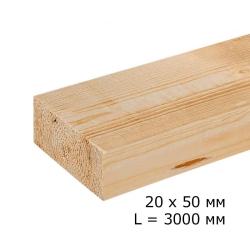 Брус сухой строганный 20*50*3000 мм