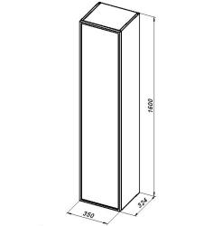 Пенал AQUANET Арт 35*160 см