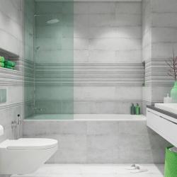 Бордюр CERSANIT Navi Серый 5*44 см