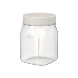 Емкость для сыпучих продуктов "Lentils" 0,75л (светло-бежевый) /Homver/