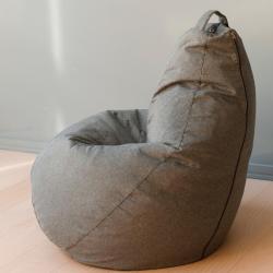 Кресло-мешок DREAMBAG Рогожка Серый 110*150 см