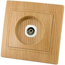 Розетка телевизионная TDM Таймыр Эко сосна SQ1814-0222