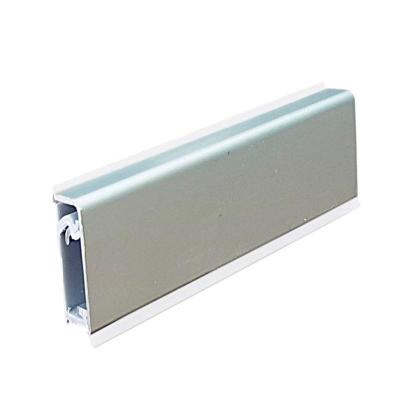 Плинтус алюминиевый для стеновой панели 6 мм с уплотнителем 3050 мм