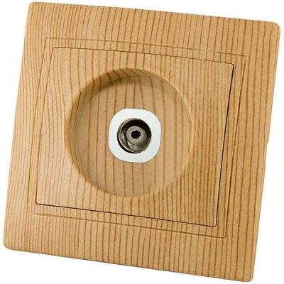 Розетка телевизионная TDM Таймыр Эко сосна SQ1814-0222