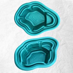 Пруд декоративный БАЙКАЛ Зеленый 136*103*38 см