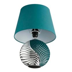 Настольная лампа ODEON Tapala 8140/1T Бирюзовый, серебро