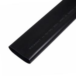 Трубка термоусадочная REXANT черный 6/3 мм