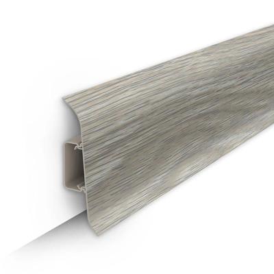 Плинтус пластиковый ИДЕАЛ Классик 253 Ясень серый 2200*70*22 мм