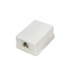 Розетка телефонная RJ11 6P4C накладная белый