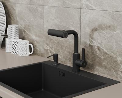 Смеситель для кухни RUSH Tinos TI3732-17Black