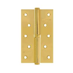 Петля врезная НОРА-М 750-5" правая Латунное покрытие