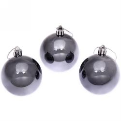 Набор шаров СЕРПАНТИН Глянец графит 6 см