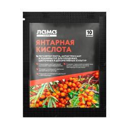 Регулятор роста ЛАМА ТОРФ Янтарная кислота 10 гр