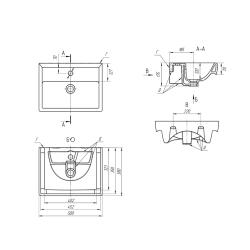 Тумба с раковиной RUVANN Very 50 