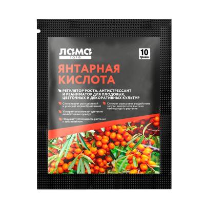 Регулятор роста ЛАМА ТОРФ Янтарная кислота 10 гр