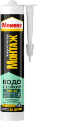 Жидкие гвозди МОМЕНТ Монтаж Водостойкий МВ-40 Бежевый 300 г