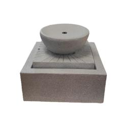Фонтан GLQ Чаша Серый 37,5*37,5*23,5 см