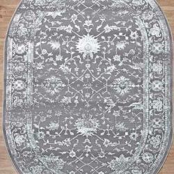 Ковер ARMINA 03761A GREY/GREY  овал размер 1,6 х 2,3м