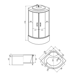 Душевая кабина ERLIT ER3509TP-C3-RUS