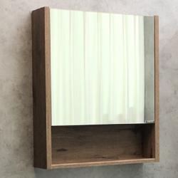 Зеркальный шкаф COMFORTY Марио дуб темный 60*80 см