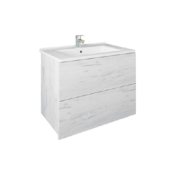 Тумба с раковиной SANFLOR Чикаго 75 дуб крафт белый Piano