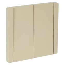 Переключатель IEK Forte&Piano 2 клавиши ваниль FP-V22-0-10-1-K10