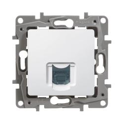 Механизм розетки компьютерной LEGRAND Etika RJ45 белый 672241