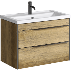 Тумба с раковиной AQWELLA Fargo 80 подвесная  