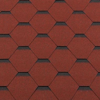 Гибкая черепица ROOFSHIELD Premium Стандарт Красный с оттенением