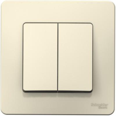 Выключатель SYSTEME ELECTRIC Blanca 2 клавиши бежевый BLNVS010507 