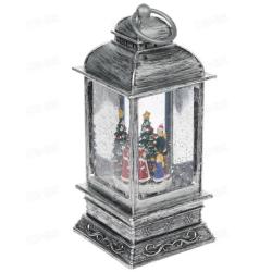 Фонарь LED NEON-NIGHT Рождество декоративный с эффектом снегопада и подсветкой белый 501-065