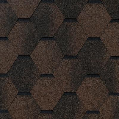 Гибкая черепица ROOFSHIELD Family basic Коричневый 