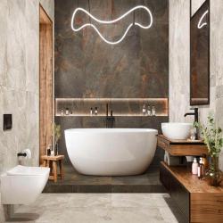 Плитка базовая DELACORA Stoncrete Beige 60*120 см