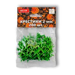 Крестики для плитки DECOR 2 мм 200 шт