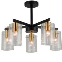 Люстра ЛАЙТ СФЕРА 74643/5 Copper+black Черный