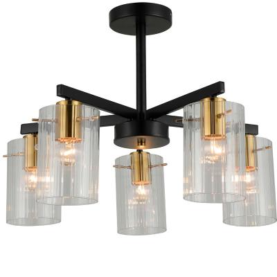 Люстра ЛАЙТ СФЕРА 74643/5 Copper+black Черный