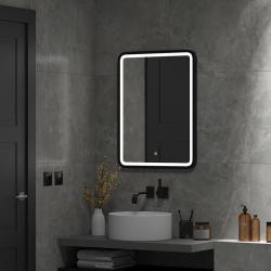 Зеркало КОНТИНЕНТ Enjoy Black Led 60*80 см 