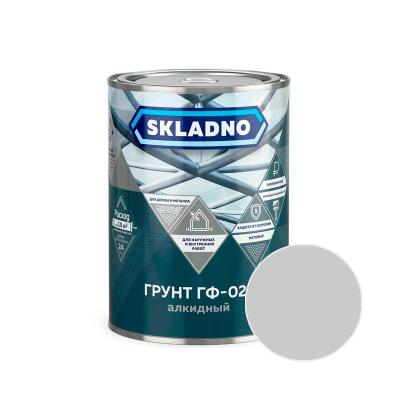 Грунт SKLADNO ГФ-21 Серый 0,8 кг