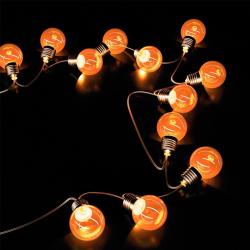 Гирлянда Нить GAUSS 8 режимов белый теплый 4,9 м